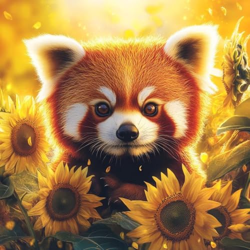 Diamond Painting Tier Diamant Painting Bilder Erwachsene Blume Crystal Art Set, DIY 5D Runder Vollbohrer Diamanten Malerei Stickerei Kreuzstich Kunst Handwerk, Deko Wohnzimmer Geschenke 70x70 cm F-9 Diamond Painting Tier Diamant Painting Bilder Erwachsene Blume Crystal Art Set, DIY 5D Runder Vollbohrer Diamanten Malerei Stickerei Kreuzstich Kunst Handwerk, Deko Wohnzimmer Geschenke 70x70 cm F-9 von JIANFREY