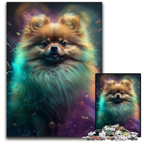 Puzzle 1000 Teile für Erwachsene, Pommerscher Malkarton, Puzzles zum Selbermachen, dekoratives Spiel, interaktives Familienspielzeug, 26x38cm/10,23x14,96 Zoll Puzzle 1000 Teile für Erwachsene, Pommerscher Malkarton, Puzzles zum Selbermachen, dekoratives Spiel, interaktives Familienspielzeug, 26x38cm/10,23x14,96 Zoll von JIANGENNF