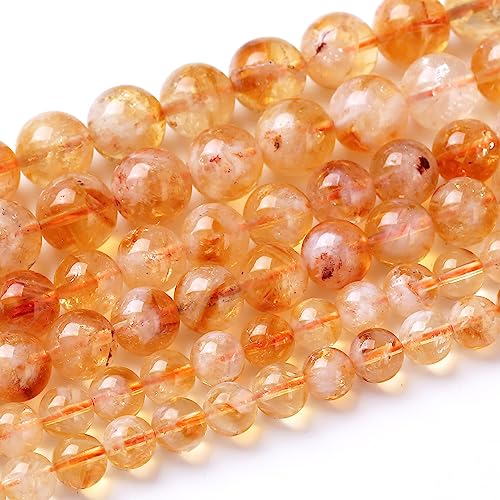 38 Stück goldene Rutilquarzstein-Perlen, 10 mm, natürliche Edelstein-Heilkristallperlen für DIY-Schmuckherstellung, 38 cm 38 Stück goldene Rutilquarzstein-Perlen, 10 mm, natürliche Edelstein-Heilkristallperlen für DIY-Schmuckherstellung, 38 cm von JIANJING
