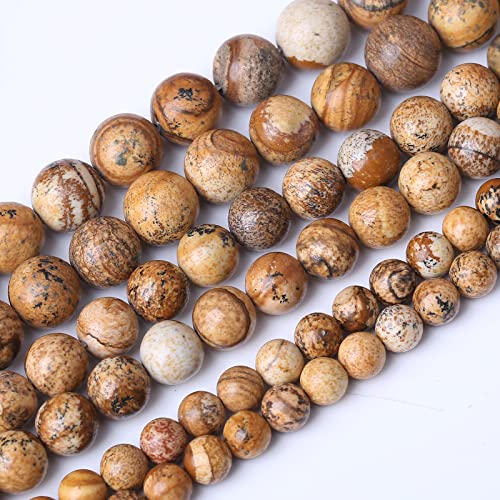 Jaspisstein-Perlen, 4 mm, natürliche Edelsteinperlen, Energieheilung, Kristallperlen für Schmuckherstellung, 38,1 cm, 90 Stück von JIANJING