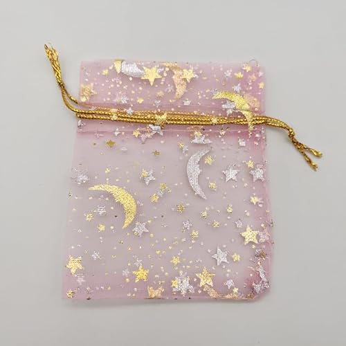 JIANNA 100 Stück 7x9 9x12 Mond Stern Organza Geschenkbeutel Hochzeit Verpackung Schmuck Aufbewahrungsbeutel Organzabeutel Kordelzug Geschenkbeutel Beutelbeutel JIANNA 100 Stück 7x9 9x12 Mond Stern Organza Geschenkbeutel Hochzeit Verpackung Schmuck Aufbewahrungsbeutel Organzabeutel Kordelzug Geschenkbeutel Beutelbeutel von JIANNA
