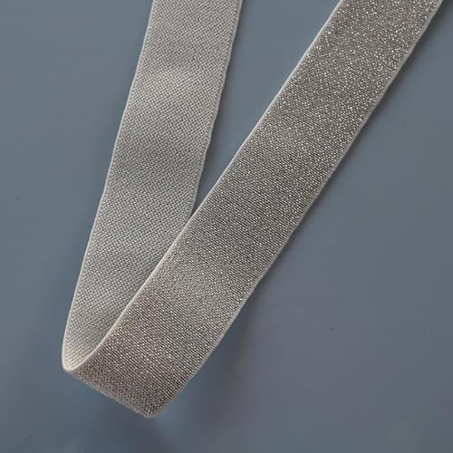 JIANNA Glitzernde Gold-Silber-Gummibänder, 10 mm, 15 mm, 25 mm, 40 mm, elastisches Gummiband, Gürtel, Kleidungsstück, Hose, Nähen, Spitzenbesatz, DIY-Zubehör JIANNA Glitzernde Gold-Silber-Gummibänder, 10 mm, 15 mm, 25 mm, 40 mm, elastisches Gummiband, Gürtel, Kleidungsstück, Hose, Nähen, Spitzenbesatz, DIY-Zubehör von JIANNA