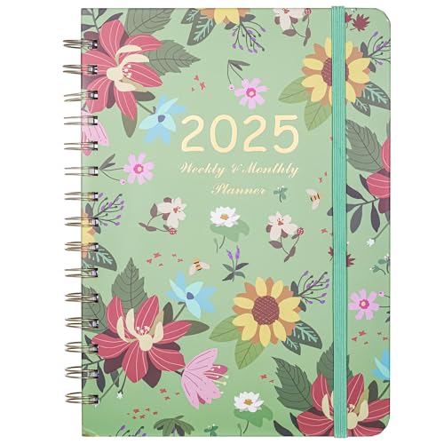 JIANTA Kalender 2025 Terminplaner A5 2025 Wochenplaner, 2025 Buchkalender Ringbuch A5-Planer mit Monatsregistern von Januar bis Dezember Tagebuch, Wöchentlich Monatlich Planer Lilie Grün JIANTA Kalender 2025 Terminplaner A5 2025 Wochenplaner, 2025 Buchkalender Ringbuch A5-Planer mit Monatsregistern von Januar bis Dezember Tagebuch, Wöchentlich Monatlich Planer Lilie Grün von JIANTA