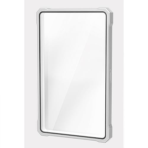 JIAONASHIJIA Metall UV-Schutz-Hülle Platte für 130pt BGS-Graded Cards Schutzhülle – Robustes Aluminiumoxid-Glas, Mehrpunkt-Magnetverschluss, stapelbarer Metallrahmen. Silber von JIAONASHIJIA