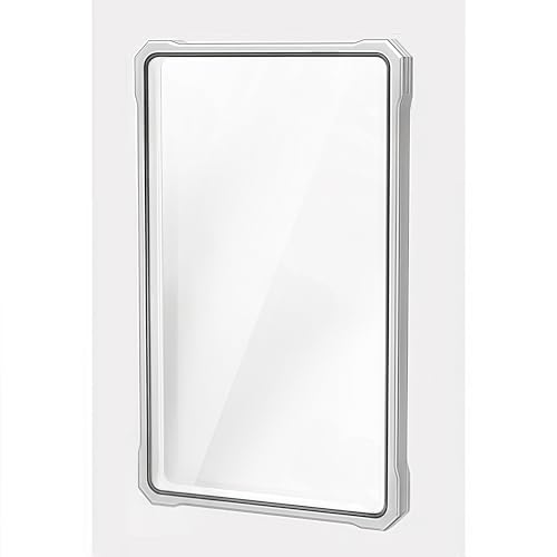 JIAONASHIJIA Metall UV-Schutz-Hülle Platte für 130pt PSA/CGC-Graded Cards Schutzhülle – Robustes Aluminiumoxid-Glas, Mehrpunkt-Magnetverschluss, stapelbarer Metallrahmen. Silber von JIAONASHIJIA