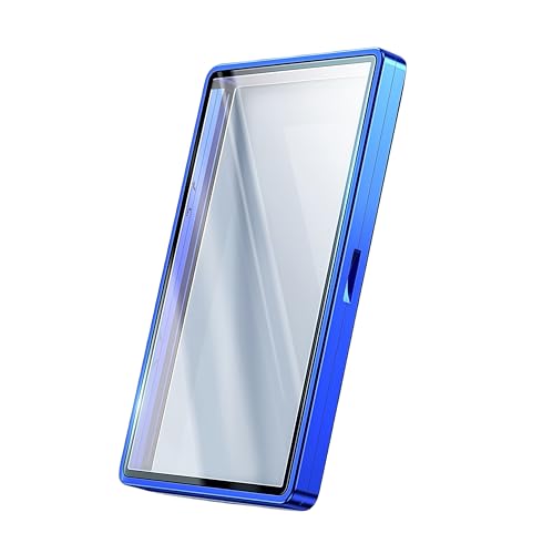 JIAONASHIJIA Metall UV-Schutz-Hülle Platte für 35pt PSA/BGS/CGC-Graded Cards – Robustes Aluminiumoxid-Glas, Mehrpunkt-Magnetverschluss, stapelbarer Metallrahmen. Blau von JIAONASHIJIA