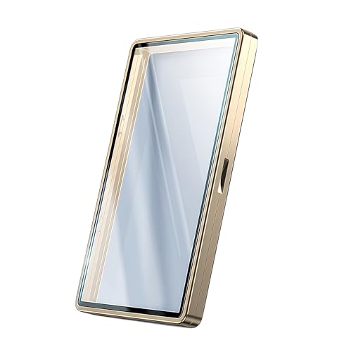 JIAONASHIJIA Metall UV-Schutz-Hülle Platte für 35pt PSA/BGS/CGC-Graded Cards – Robustes Aluminiumoxid-Glas, Mehrpunkt-Magnetverschluss, stapelbarer Metallrahmen. Gold von JIAONASHIJIA