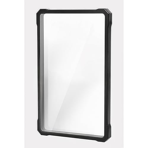 JIAONASHIJIA Metall UV-Schutz-Hülle Platte für 55pt BGS-Graded Cards Schutzhülle – Robustes Aluminiumoxid-Glas, Mehrpunkt-Magnetverschluss, stapelbarer Metallrahmen. Schwarz von JIAONASHIJIA