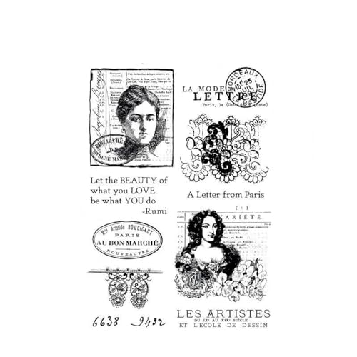JIAPAILAIYUN Gummistempel zum Basteln, 15 x 20 cm, Vintage-Stil, transparenter Siegelstempel, Scrapbooking, Prägung, Fotoalbum, dekoratives Papier, Karten, Handwerk, Kunst, handgefertigtes Geschenk JIAPAILAIYUN Gummistempel zum Basteln, 15 x 20 cm, Vintage-Stil, transparenter Siegelstempel, Scrapbooking, Prägung, Fotoalbum, dekoratives Papier, Karten, Handwerk, Kunst, handgefertigtes Geschenk von JIAPAILAIYUN