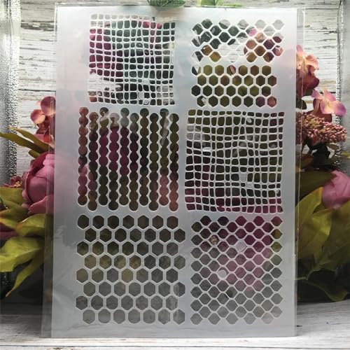 Schablonen zum Malen, A4, 29 cm, Gitternetz, Geometrie-Schablonen zum Malen auf Holz, Schablonen-Set zum Malen auf Wand, Leinwand, wiederverwendbare Vorlage für Tür, Heimdekoration Schablonen zum Malen, A4, 29 cm, Gitternetz, Geometrie-Schablonen zum Malen auf Holz, Schablonen-Set zum Malen auf Wand, Leinwand, wiederverwendbare Vorlage für Tür, Heimdekoration von JIAPAILAIYUN