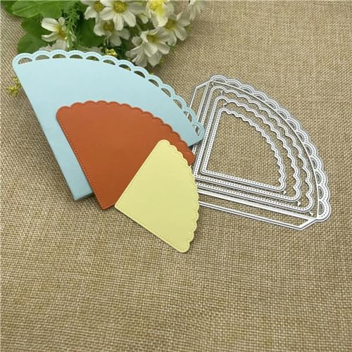 Stanzformen für Kartenherstellung, Metall-Stanzschablonen Neuheiten, 11,1 x 11,1 cm, Fächer-Eckformen, Rahmen, Schablone für Scrapbooking, dekorative Prägung, Handarbeitsvorlage Stanzformen für Kartenherstellung, Metall-Stanzschablonen Neuheiten, 11,1 x 11,1 cm, Fächer-Eckformen, Rahmen, Schablone für Scrapbooking, dekorative Prägung, Handarbeitsvorlage von JIAPAILAIYUN