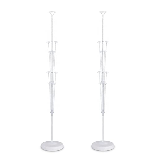 Ballon Ständer, 2 Stück Luftballons Ständer Halter Ballonhalter Lang Transparenter Balloon Stand Ballonständer Wiederverwendet, für Party Geburtstag Hochzeitsdekoration(G-2) von JIASHA