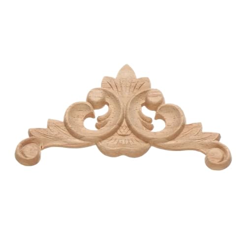 Holzornamente Holzschnitzerei Dekoration Blumen Holz geschnitzt Holzfiguren Handwerk Ecke Applikationen Rahmen Wand Tür Möbel Holzornamente FüR MöBel(12) von JIASHUNHE