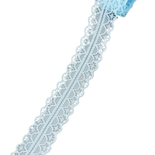 Spitzenband (10 Yards/Rolle) 30 mm Spitzenstoff, Gurtband, Dekoration, schönes Geschenkverpackungsmaterial(LIGHT BLUE) von JIASHUNHE