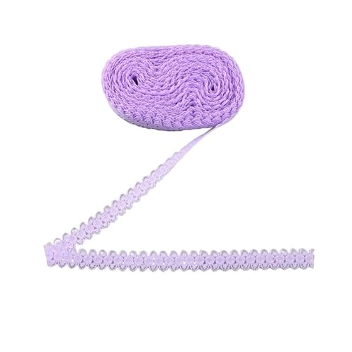 Spitzenband 10 Yards/Lot 15 mm Spitzenband, bilaterales Kunsthandwerk, bestickt, Netz-Spitzenbesatz, Stoffband, DIY Nähen, Rock-Zubehör(Purple) von JIASHUNHE