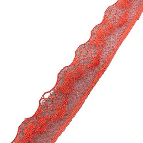 Spitzenband 10 Yards/Lot Rotes Spitzenband Band Qualität Spitzenbesatz DIY Gestickte Spitze for Nähen Dekoration Spitzenstoff(F9) von JIASHUNHE