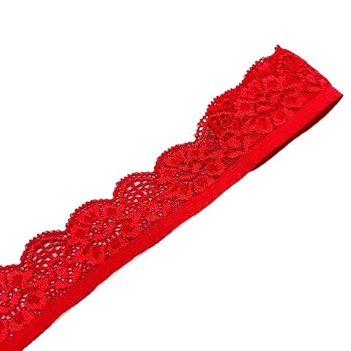 Spitzenband 2 Yard elastisches Spitzenstoffband,5 cm breit, Spitzenbesatzband, DIY-Handwerk, Stoff, Stoffe, Stretch, Unterwäsche, Zubehör(11) von JIASHUNHE
