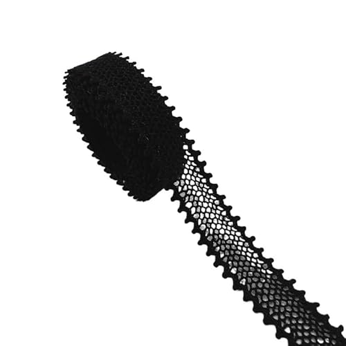 Spitzenband 2 Yards schwarzes Spitzen-Baumwoll-Spitzenband for Bekleidung, Nähen, Stoffbesatz, gehäkeltes Baumwoll-Spitzenband, handgefertigte Accessoires(11) von JIASHUNHE