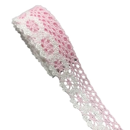Spitzenband 2yards/lot 25mm Baumwolle Spitze Band Bestickte Nähen Stoff DIY Handwerk Handmade for Kleidung Tasche Hochzeit dekoration(Pink) von JIASHUNHE