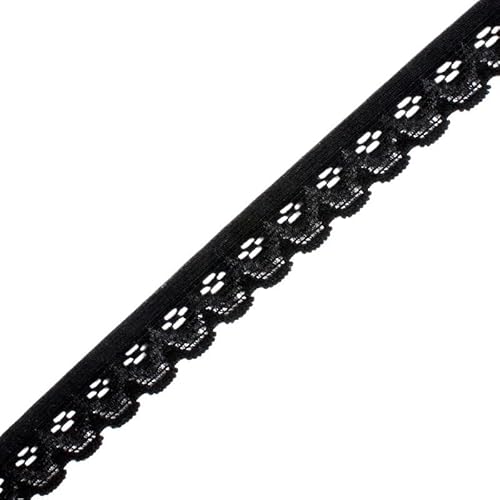 Spitzenband 5 Yards/Lot Elastische Spitze Band Embroidred Baumwolle Elastizität Garnituren Kleidung Unterwäsche Nähen Tüll for Handwerk(6) von JIASHUNHE