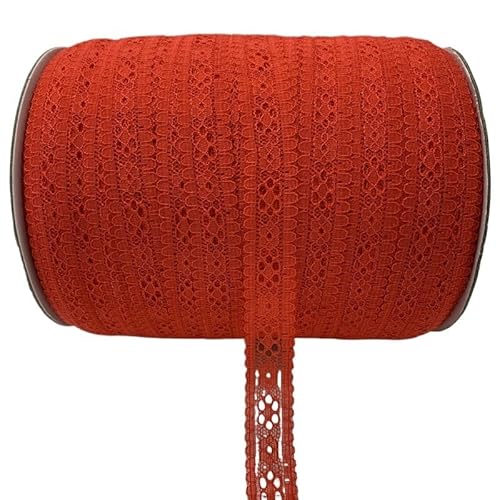 Spitzenband 5 Yards 20 mm Spitzenband, Kunsthandwerk, besticktes Spitzenbesatzband, handgefertigte Spitzendekorationen, DIY-Nähstoff, Spitzenstoff(Red) von JIASHUNHE