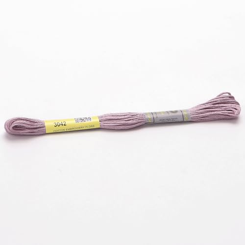 Stickgarn 12 Stränge, 8 Meter, Sticktwist aus merzerisierter Baumwolle, Kreuzstichgarn, 22 Farben erhältlich(3042) von JIASHUNHE