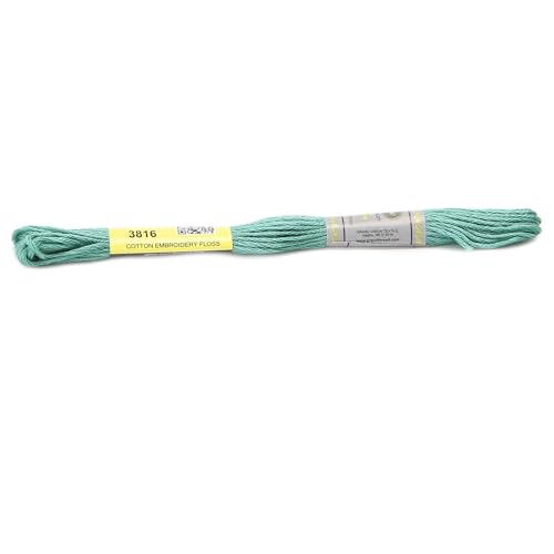Stickgarn 12 Stränge 8 Meter Sticktwist aus merzerisierter Baumwolle, Kreuzstichgarn, 26 Farben erhältlich(3816) von JIASHUNHE