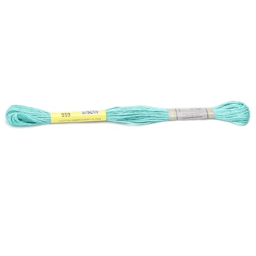 Stickgarn 12 Stränge 8 Meter Sticktwist aus merzerisierter Baumwolle, Kreuzstichgarn, 26 Farben erhältlich(959) von JIASHUNHE