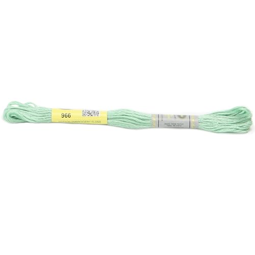 Stickgarn 12 Stränge 8 Meter Sticktwist aus merzerisierter Baumwolle, Kreuzstichgarn, 26 Farben erhältlich(966) von JIASHUNHE