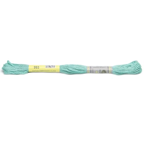 Stickgarn 12 Stränge 8 Meter Sticktwist aus merzerisierter Baumwolle, Kreuzstichgarn, 26 Farben erhältlich(993) von JIASHUNHE