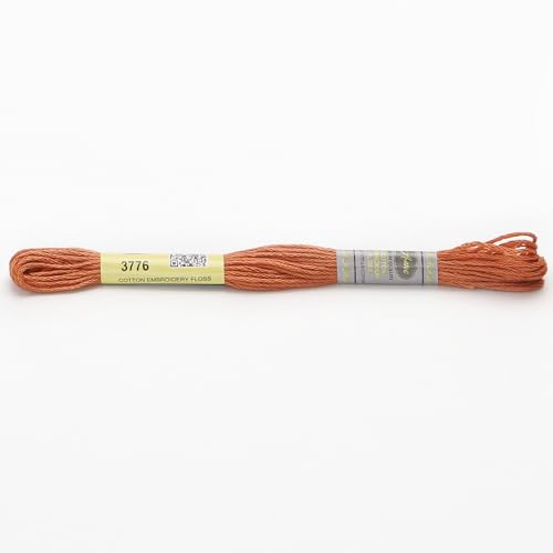 Stickgarn 12 Stränge mit 8,7 Yards doppelter merzerisierter Baumwollseide, Kreuzstich-Stickgarn, 22 Farben erhältlich(3776) von JIASHUNHE