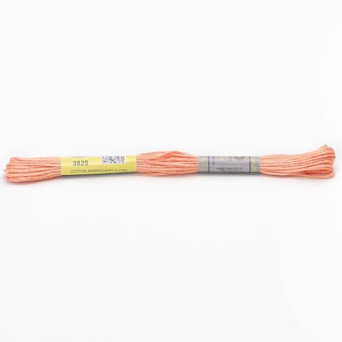 Stickgarn 12 Stränge mit 8,7 Yards doppelter merzerisierter Baumwollseide, Kreuzstich-Stickgarn, 22 Farben erhältlich(3825) von JIASHUNHE