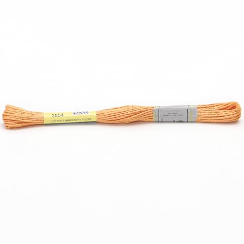 Stickgarn 12 Stränge mit 8,7 Yards doppelter merzerisierter Baumwollseide, Kreuzstich-Stickgarn, 22 Farben erhältlich(3854) von JIASHUNHE