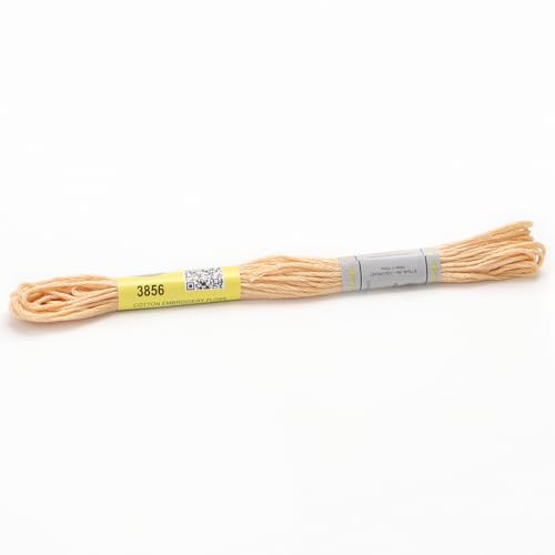 Stickgarn 12 Stränge mit 8,7 Yards doppelter merzerisierter Baumwollseide, Kreuzstich-Stickgarn, 22 Farben erhältlich(3856) von JIASHUNHE