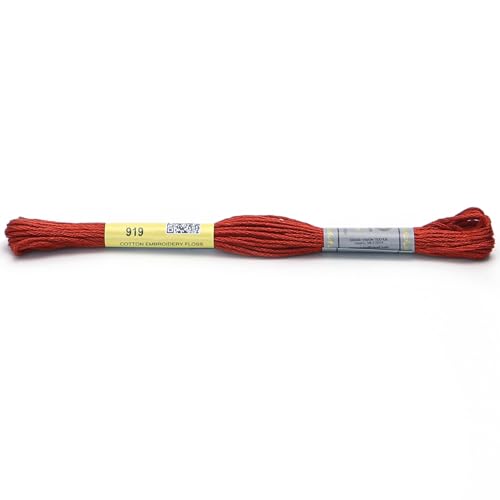 Stickgarn 12 Stränge mit 8,7 Yards doppelter merzerisierter Baumwollseide, Kreuzstich-Stickgarn, 22 Farben erhältlich(919) von JIASHUNHE