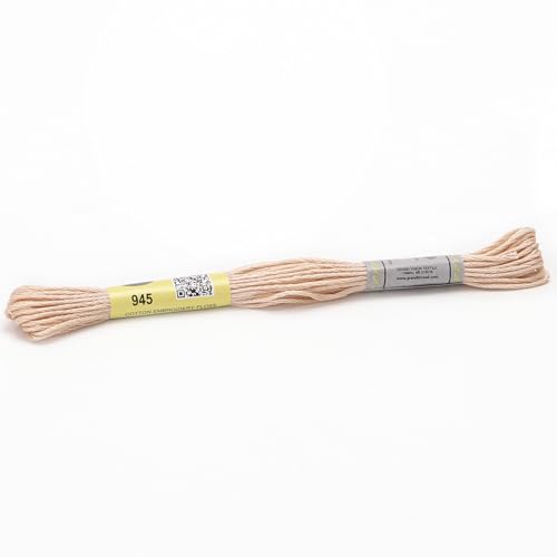 Stickgarn 12 Stränge mit 8,7 Yards doppelter merzerisierter Baumwollseide, Kreuzstich-Stickgarn, 22 Farben erhältlich(945) von JIASHUNHE