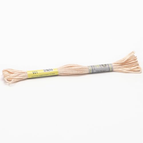 Stickgarn 12 Stränge mit 8,7 Yards doppelter merzerisierter Baumwollseide, Kreuzstich-Stickgarn, 22 Farben erhältlich(951) von JIASHUNHE