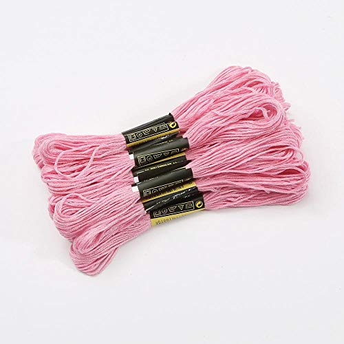 Stickgarn 5 Stück/Beutel pro kleiner Stange 7, m, heißer Verkauf, Farbe, Kreuzstichgarn, DIY, Kleidung, Nähzubehör und Stoffe(Pink) von JIASHUNHE