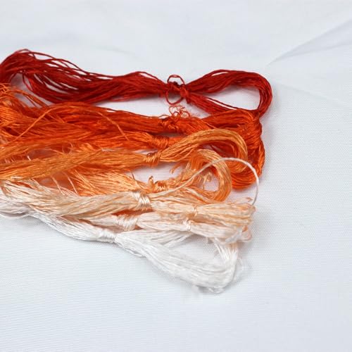 Stickgarn 8 Stück Faden-Seiden-Stickerei Spiraea Silk Line handbestickte Fäden(15) von JIASHUNHE