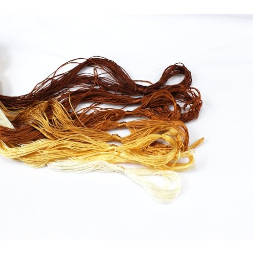 Stickgarn 8 Stück Faden-Seiden-Stickerei Spiraea Silk Line handbestickte Fäden(16) von JIASHUNHE