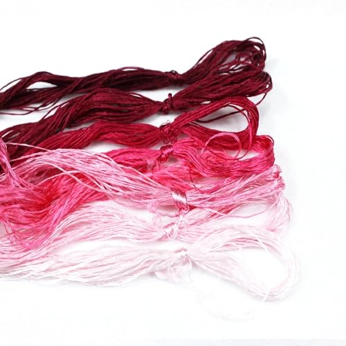 Stickgarn 8 Stück Faden-Seiden-Stickerei Spiraea Silk Line handbestickte Fäden(5) von JIASHUNHE