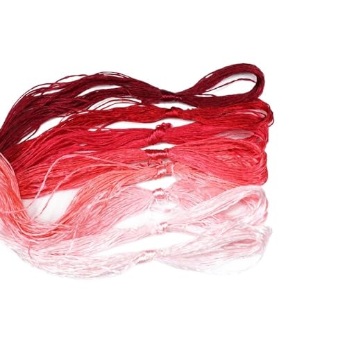 Stickgarn 8 Stück Faden-Seiden-Stickerei Spiraea Silk Line handbestickte Fäden(6) von JIASHUNHE