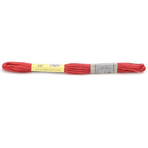 Stickgarn Diagrammspalte, 12 Stränge, 8 Meter, Sticktwist aus merzerisierter ägyptischer Baumwolle, Kreuzstichgarn, 23 Farben erhältlich(347) von JIASHUNHE