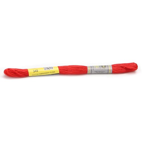 Stickgarn Diagrammspalte, 12 Stränge, 8 Meter, Sticktwist aus merzerisierter ägyptischer Baumwolle, Kreuzstichgarn, 23 Farben erhältlich(349) von JIASHUNHE