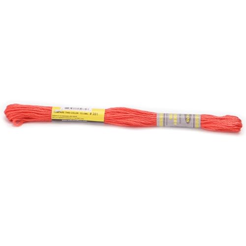 Stickgarn Diagrammspalte, 12 Stränge, 8 Meter, Sticktwist aus merzerisierter ägyptischer Baumwolle, Kreuzstichgarn, 23 Farben erhältlich(351) von JIASHUNHE