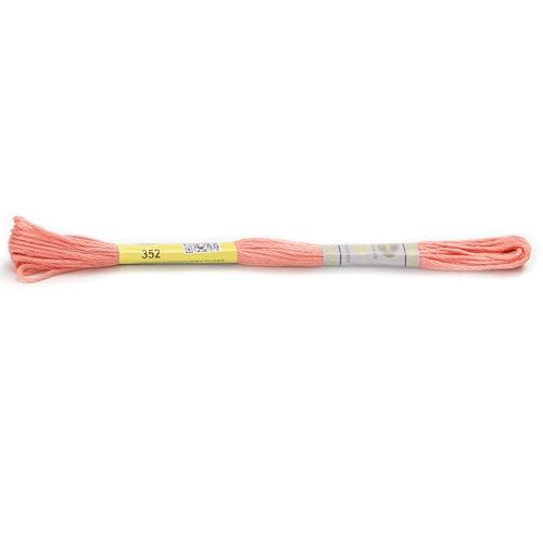 Stickgarn Diagrammspalte, 12 Stränge, 8 Meter, Sticktwist aus merzerisierter ägyptischer Baumwolle, Kreuzstichgarn, 23 Farben erhältlich(352) von JIASHUNHE
