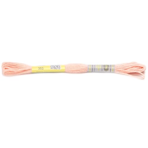 Stickgarn Diagrammspalte, 12 Stränge, 8 Meter, Sticktwist aus merzerisierter ägyptischer Baumwolle, Kreuzstichgarn, 23 Farben erhältlich(353) von JIASHUNHE