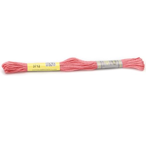 Stickgarn Diagrammspalte, 12 Stränge, 8 Meter, Sticktwist aus merzerisierter ägyptischer Baumwolle, Kreuzstichgarn, 23 Farben erhältlich(3712) von JIASHUNHE