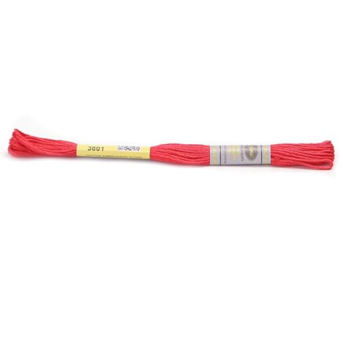 Stickgarn Diagrammspalte, 12 Stränge, 8 Meter, Sticktwist aus merzerisierter ägyptischer Baumwolle, Kreuzstichgarn, 23 Farben erhältlich(3801) von JIASHUNHE