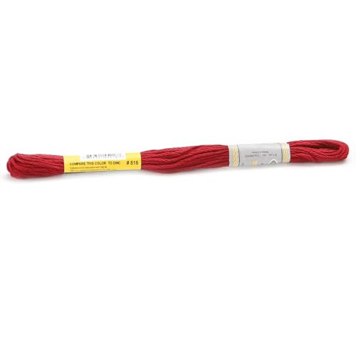 Stickgarn Diagrammspalte, 12 Stränge, 8 Meter, Sticktwist aus merzerisierter ägyptischer Baumwolle, Kreuzstichgarn, 23 Farben erhältlich(816) von JIASHUNHE